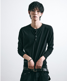 LEARVE（ルアブ）の「ナダル スラブヘンリーネック ロングスリーブ(4col)（Tシャツ/カットソー）」