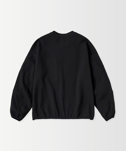+phenix(プラスフェニックス)の「+phenix(プラスフェニックス)WAFFLE SCULPTED LONG SLEEVE TEE / ワッフルスカルプテッド ロングスリーブTシャツ(Tシャツ/カットソー・メンズ・ブルー/ホワイト/ブラウン/ブラック・S/M/L)」の10枚目の写真