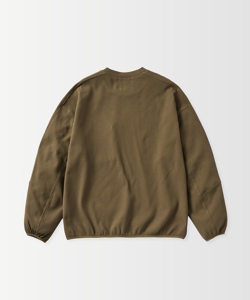 +phenix(プラスフェニックス)の「+phenix(プラスフェニックス)WAFFLE SCULPTED LONG SLEEVE TEE / ワッフルスカルプテッド ロングスリーブTシャツ(Tシャツ/カットソー・メンズ・ブルー/ホワイト/ブラウン/ブラック・S/M/L)」の12枚目の写真