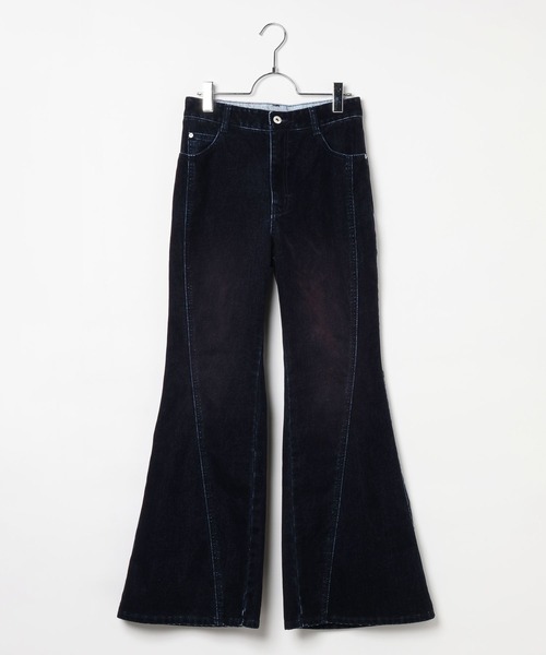 PAGEBOY(ページボーイ)の「フロッキーフレアデニム(デニムパンツ・レディース・ピンク系その他/カーキ系・SMALL/MEDIUM)」の17枚目の写真