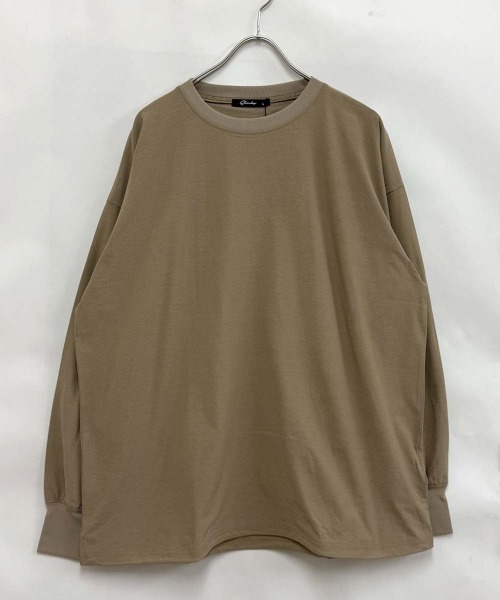 SHISKY（シスキー）の「ドローコード付きBIGロンT(846-05)（Tシャツ/カットソー・メンズ・ブラック×ホワイト/オフホワイト/カーキ/ベージュ/ブラック/チャコールグレー/ブラック×ブラック・XL/L/M）」の18枚目の写真