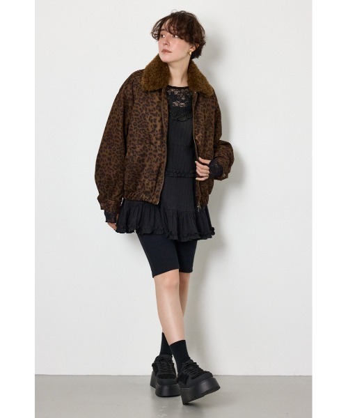 RODEO CROWNS WIDE BOWL（ロデオクラウンズワイドボウル）の「Suede look 2WAY ブルゾン（ブルゾン・レディース・ブラック/ベージュ系その他/ブラウン・FREE）」の12枚目の写真