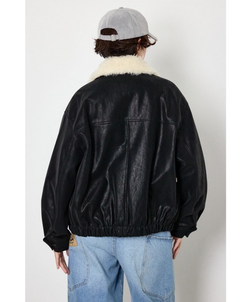 RODEO CROWNS WIDE BOWL（ロデオクラウンズワイドボウル）の「Suede look 2WAY ブルゾン（ブルゾン・レディース・ブラック/ベージュ系その他/ブラウン・FREE）」の17枚目の写真