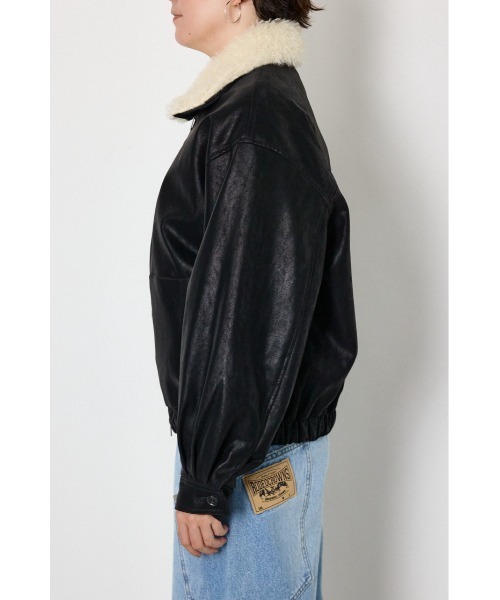 RODEO CROWNS WIDE BOWL（ロデオクラウンズワイドボウル）の「Suede look 2WAY ブルゾン（ブルゾン・レディース・ブラック/ベージュ系その他/ブラウン・FREE）」の22枚目の写真