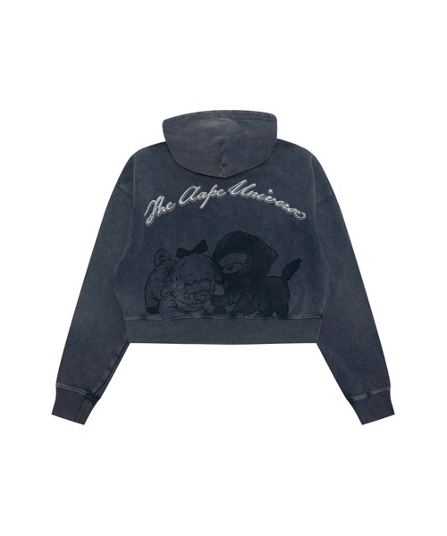 AAPE BY A BATHING APE（エーエイプバイアベイシングエイプ）の「AAPE MAIN ZIP UP HOODIE（パーカー・レディース・ネイビー/ライトピンク・X-SMALL/XX-SMALL/SMALL）」の3枚目の写真