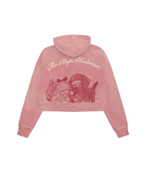 AAPE BY A BATHING APE（エーエイプバイアベイシングエイプ）の「AAPE MAIN ZIP UP HOODIE（パーカー・レディース・ネイビー/ライトピンク・X-SMALL/XX-SMALL/SMALL）」の7枚目の写真