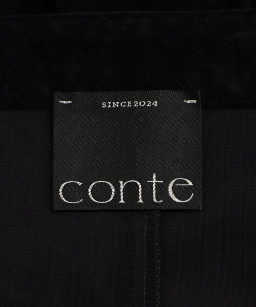 conte(コンテ)の「<conte>スエードライク サロペット(サロペット/オーバーオール・レディース・ブラック/オフホワイト・FREE)」の14枚目の写真