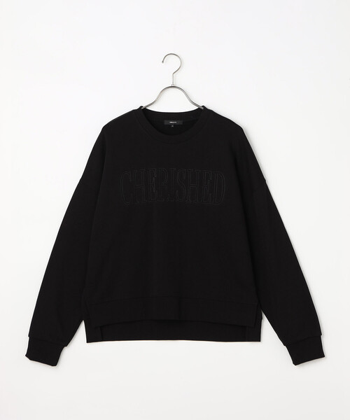 COMME CA ISM(コムサイズム)の「ロゴ裏毛スウェット(Tシャツ/カットソー・レディース・オートミール/ブラック・L/M)」の15枚目の写真