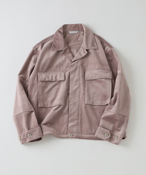 JOURNAL STANDARD（ジャーナルスタンダード）の「ベロア BDU（ミリタリージャケット・メンズ・ピンク/チャコールグレー/ブラック・MEDIUM/LARGE）」の3枚目の写真