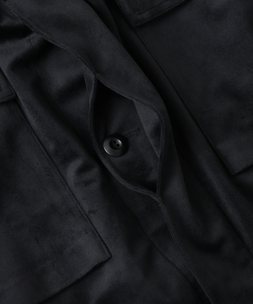 JOURNAL STANDARD（ジャーナルスタンダード）の「ベロア BDU（ミリタリージャケット・メンズ・ピンク/チャコールグレー/ブラック・MEDIUM/LARGE）」の7枚目の写真