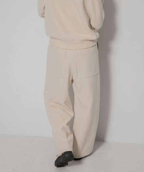 EKAL（エカル）の「ウォームドジャージワイドパンツ（その他パンツ・レディース・ブラック/ダークパープル/アイボリー・ONE）」の20枚目の写真