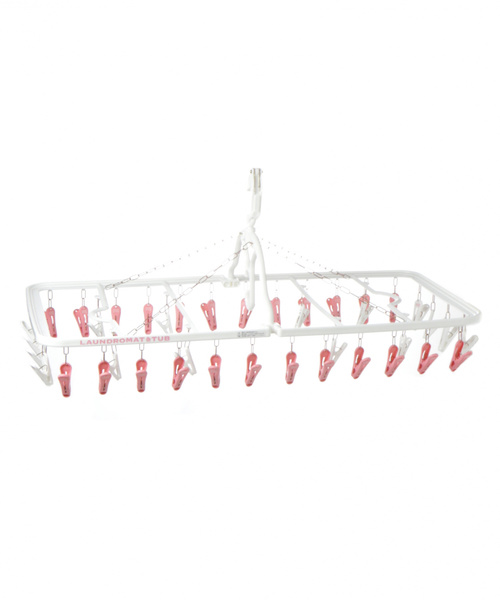niko and...（ニコアンド）の「[LAUNDROMAT&TUB]角ハンガー40（ランドリーグッズ・レディース・ホワイト/ピンク・0）」の2枚目の写真