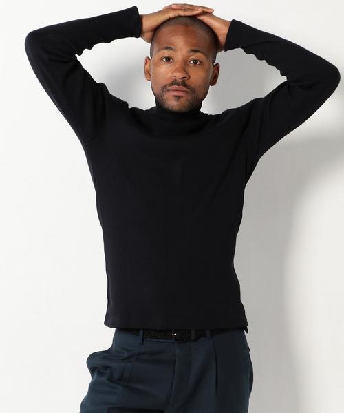 UNITED ARROWS（ユナイテッドアローズ）の「USCM リブ モックネック カットソー◆（Tシャツ/カットソー・メンズ・ベージュ/ネイビー/ブラック/ホワイト・LARGE/SMALL/MEDIUM/X-SMALL/XX-LARGE/X-LARGE）」の16枚目の写真