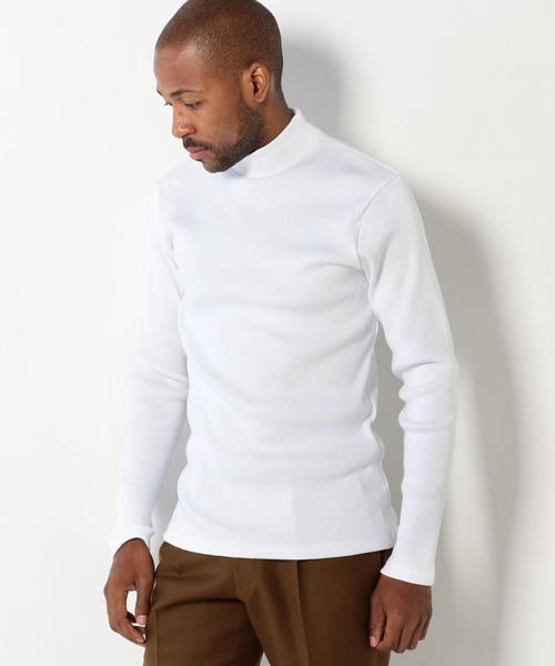 UNITED ARROWS（ユナイテッドアローズ）の「USCM リブ モックネック カットソー◆（Tシャツ/カットソー・メンズ・ベージュ/ネイビー/ブラック/ホワイト・LARGE/SMALL/MEDIUM/X-SMALL/XX-LARGE/X-LARGE）」の14枚目の写真