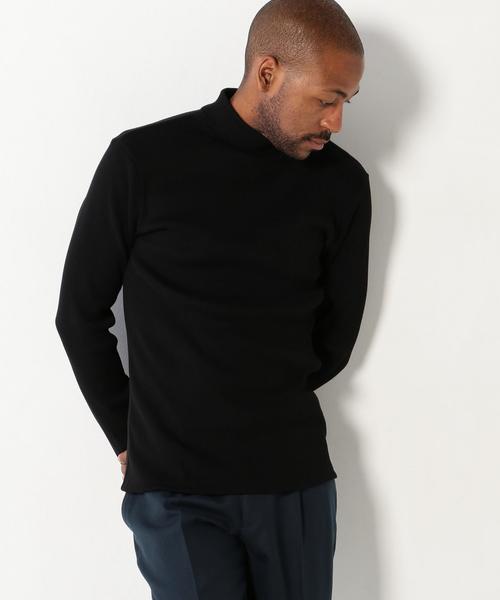 UNITED ARROWS（ユナイテッドアローズ）の「USCM リブ モックネック カットソー◆（Tシャツ/カットソー・メンズ・ベージュ/ネイビー/ブラック/ホワイト・LARGE/SMALL/MEDIUM/X-SMALL/XX-LARGE/X-LARGE）」の6枚目の写真