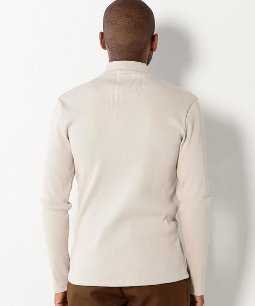 UNITED ARROWS（ユナイテッドアローズ）の「USCM リブ モックネック カットソー◆（Tシャツ/カットソー・メンズ・ベージュ/ネイビー/ブラック/ホワイト・LARGE/SMALL/MEDIUM/X-SMALL/XX-LARGE/X-LARGE）」の7枚目の写真