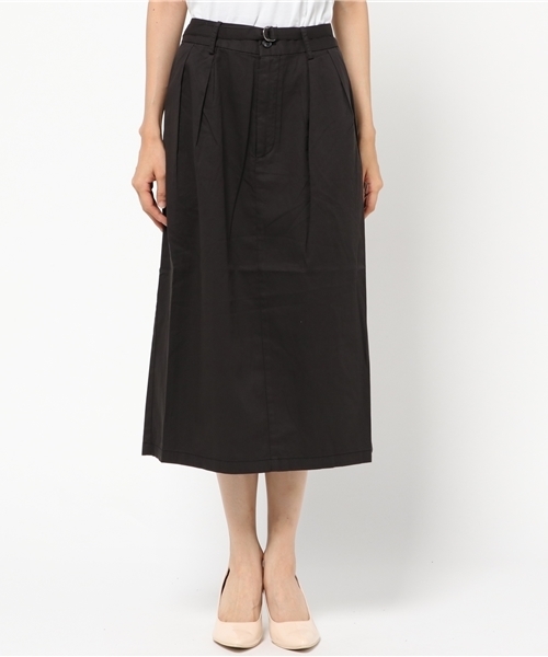 LBC（エルビーシー）の「コットンレーヨンツイルベルト付きタイトスカート（スカート・レディース・ダークグレー/モカ・MEDIUM/LARGE）」の3枚目の写真