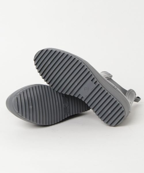 aimoha（アイモハ）の「サイドゴアウェッジソールショートレインブーツ（レインシューズ・レディース・グレー/ワインレッド/ブラック/ベージュ・23.5/23/24/25/24.5/22.5）」の5枚目の写真