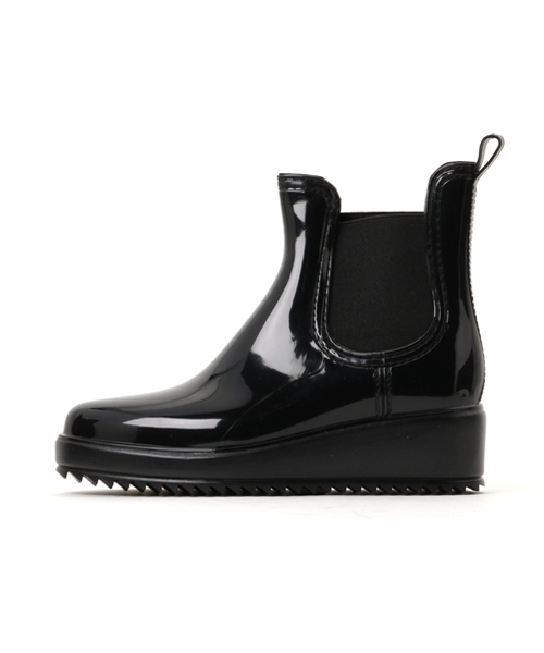 aimoha（アイモハ）の「サイドゴアウェッジソールショートレインブーツ（レインシューズ・レディース・グレー/ワインレッド/ブラック/ベージュ・23.5/23/24/25/24.5/22.5）」の6枚目の写真