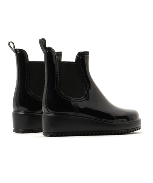 aimoha（アイモハ）の「サイドゴアウェッジソールショートレインブーツ（レインシューズ・レディース・グレー/ワインレッド/ブラック/ベージュ・23.5/23/24/25/24.5/22.5）」の8枚目の写真