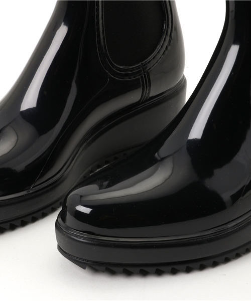 aimoha（アイモハ）の「サイドゴアウェッジソールショートレインブーツ（レインシューズ・レディース・グレー/ワインレッド/ブラック/ベージュ・23.5/23/24/25/24.5/22.5）」の10枚目の写真