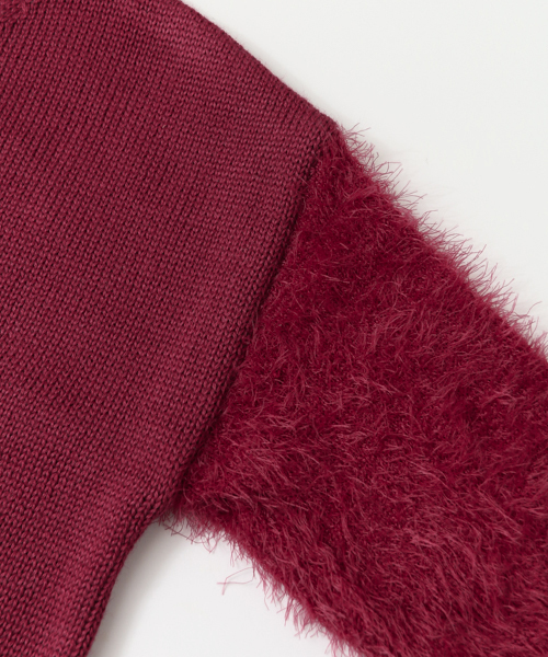 URBAN RESEARCH Sonny Label(アーバンリサーチサニーレーベル)の「Sonny Label 袖シャギーニットプルオーバー(ニット/セーター・レディース・ブラック/ホワイト/レッド系その他・FREE)」の15枚目の写真