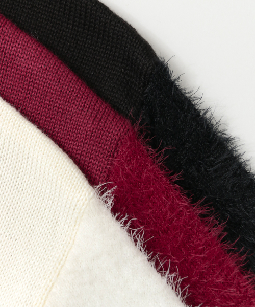 URBAN RESEARCH Sonny Label(アーバンリサーチサニーレーベル)の「Sonny Label 袖シャギーニットプルオーバー(ニット/セーター・レディース・ブラック/ホワイト/レッド系その他・FREE)」の21枚目の写真