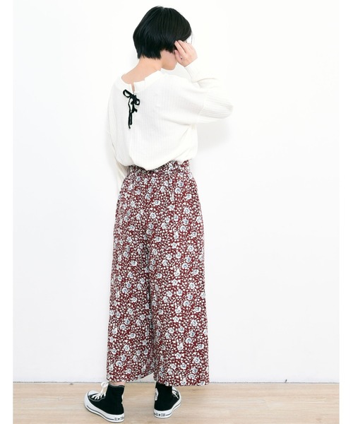 POU DOU DOU（プードゥドゥ）の「Vネック2wayプルオーバー（Tシャツ/カットソー・レディース・ネイビー/ピンク/オフホワイト/ブルー・3）」の19枚目の写真