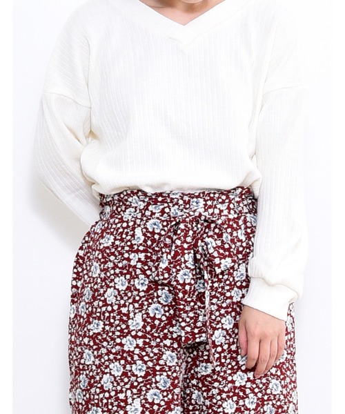 POU DOU DOU（プードゥドゥ）の「Vネック2wayプルオーバー（Tシャツ/カットソー・レディース・ネイビー/ピンク/オフホワイト/ブルー・3）」の15枚目の写真