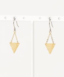 Z)【LEF MADE】エポトライアングルピアス