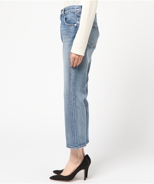 WEGO(ウィゴー)の「WEGO/クロップドフレアジーンズ(デニムパンツ・レディース・ライトインディゴブルー/インディゴブルー・MEDIUM/LARGE)」の12枚目の写真