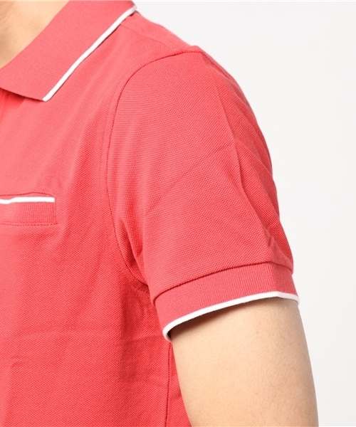 BROOKS BROTHERS（ブルックスブラザーズ）の「Red Fleece コットンピケ ティップド ポロシャツ 【洗濯機使用可】（ポロシャツ・メンズ・ネイビー/レッド・LARGE/X-SMALL/MEDIUM/SMALL）」の6枚目の写真