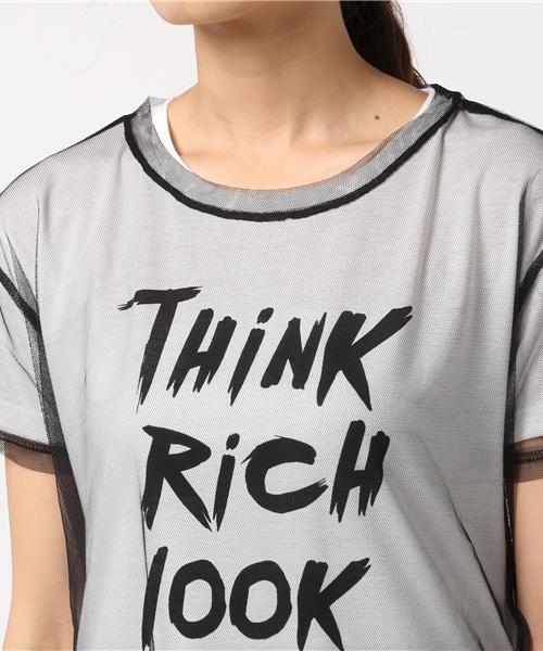 VENCEEXCHANGE（ヴァンスエクスチェンジ）の「チュールＴシャツセット（Tシャツ/カットソー・レディース・ブラック/オフホワイト・MEDIUM）」の6枚目の写真