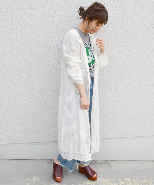 Khaju(カージュ)の「Khaju:アンティークレース2WAYハオリ◇(カーディガン/ボレロ・レディース・ホワイト/ネイビー・ONE SIZE)」の14枚目の写真