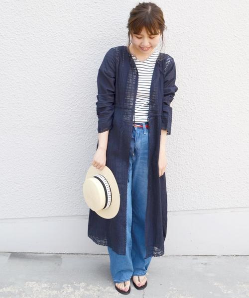 Khaju(カージュ)の「Khaju:アンティークレース2WAYハオリ◇(カーディガン/ボレロ・レディース・ホワイト/ネイビー・ONE SIZE)」の9枚目の写真