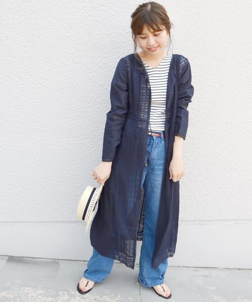 Khaju(カージュ)の「Khaju:アンティークレース2WAYハオリ◇(カーディガン/ボレロ・レディース・ホワイト/ネイビー・ONE SIZE)」の10枚目の写真
