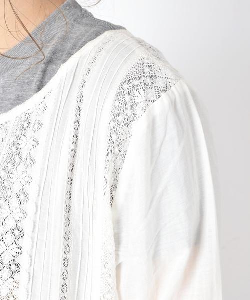 Khaju(カージュ)の「Khaju:アンティークレース2WAYハオリ◇(カーディガン/ボレロ・レディース・ホワイト/ネイビー・ONE SIZE)」の5枚目の写真