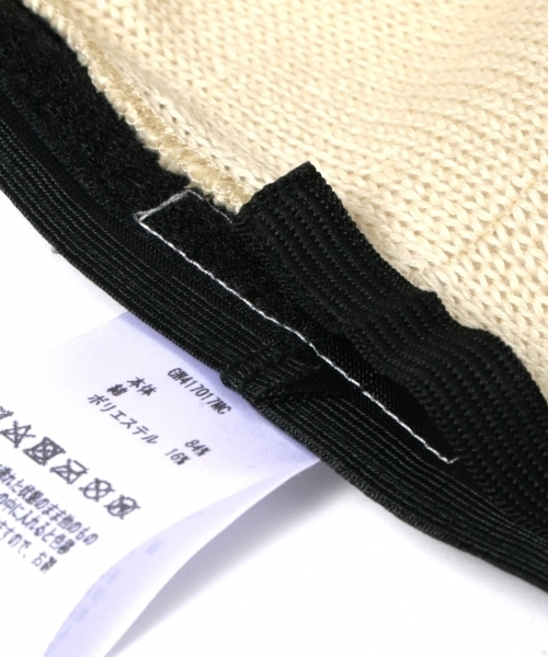 GLOBAL WORK（グローバルワーク）の「【快適機能付き】コットンサーモベレー/759415（ハンチング/ベレー帽・メンズ・ネイビー/ホワイト/レッド/ブラック・FREE）」の7枚目の写真