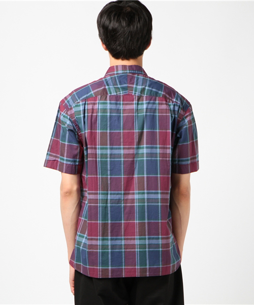 GLOSTER（グロスター）の「コンパクトチェックシャツ（シャツ/ブラウス・メンズ・グレー/ブルー・S/M/L）」の4枚目の写真