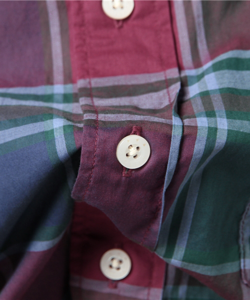 GLOSTER（グロスター）の「コンパクトチェックシャツ（シャツ/ブラウス・メンズ・グレー/ブルー・S/M/L）」の9枚目の写真