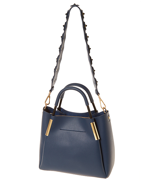 fifth（フィフス）の「フラワーショルダー2wayバッグ（ショルダーバッグ・レディース・ブラック/イエロー/ホワイト/スモークピンク/サックスブルー/ネイビー・FREE）」の3枚目の写真