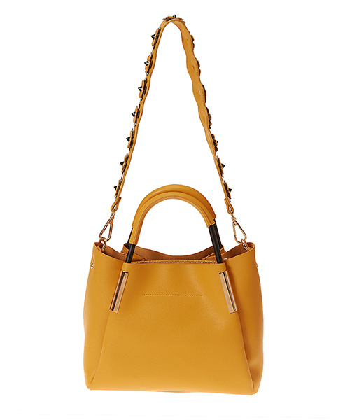 fifth（フィフス）の「フラワーショルダー2wayバッグ（ショルダーバッグ・レディース・ブラック/イエロー/ホワイト/スモークピンク/サックスブルー/ネイビー・FREE）」の9枚目の写真