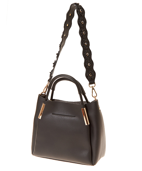 fifth（フィフス）の「フラワーショルダー2wayバッグ（ショルダーバッグ・レディース・ブラック/イエロー/ホワイト/スモークピンク/サックスブルー/ネイビー・FREE）」の14枚目の写真