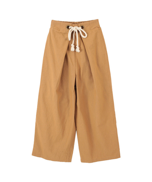 titivate（ティティベイト）の「ｳｴｽﾄﾛｰﾌﾟﾜｲﾄﾞﾊﾟﾝﾂ（その他パンツ・レディース・キャメル/ライトベージュ/カーキ/ネイビー・M）」の4枚目の写真