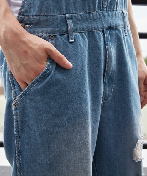 ８(eight)（エイト）の「ダメージデニムオーバーオール（サロペット/オーバーオール・メンズ・インディゴブルー/ブルー/ブルー系その他/ブルー系その他2・FREE）」の22枚目の写真