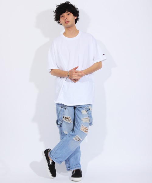 ８(eight)（エイト）の「ダメージデニムオーバーオール（サロペット/オーバーオール・メンズ・インディゴブルー/ブルー/ブルー系その他/ブルー系その他2・FREE）」の8枚目の写真