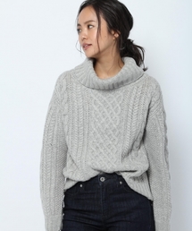 laboratory work | ケーブルタートルニットプルオーバー(ニット/セーター)