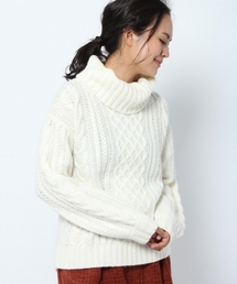 laboratory work | ケーブルタートルニットプルオーバー(ニット/セーター)