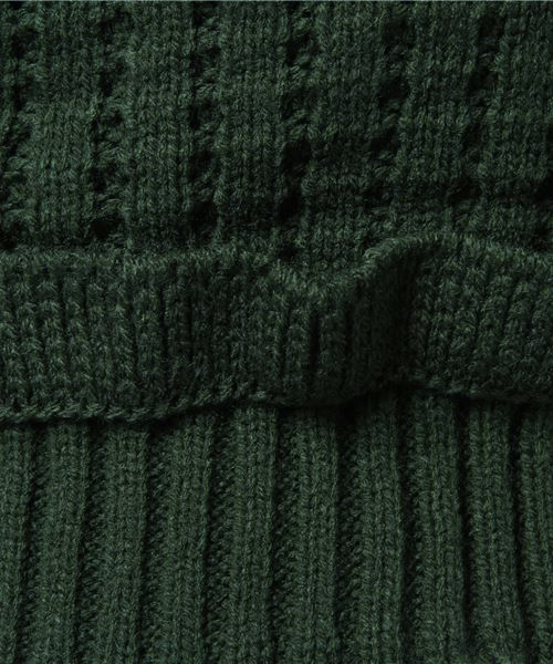 MERLOT（メルロー）の「ぺプラムフリルニットビスチェ1328（キャミソール・レディース・ブラック/イエロー/キャメル/ワイン/グリーン・FREE）」の16枚目の写真