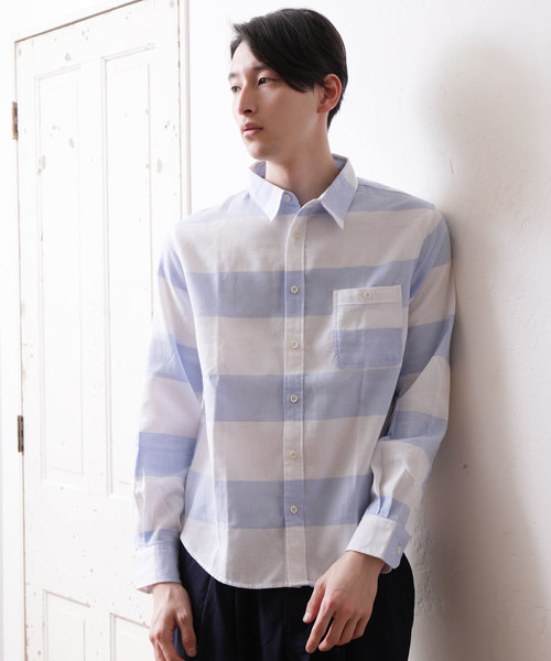 TopIsm(トップイズム)の「ワッフル織り綿麻リネンシャツ(シャツ/ブラウス・メンズ・A/B/C/D/E/F/G/H/I/J/K/L/M/N・L/LL/M)」の3枚目の写真